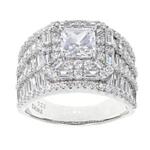 Bella Luce White Diamond Sim Multi Row Statement